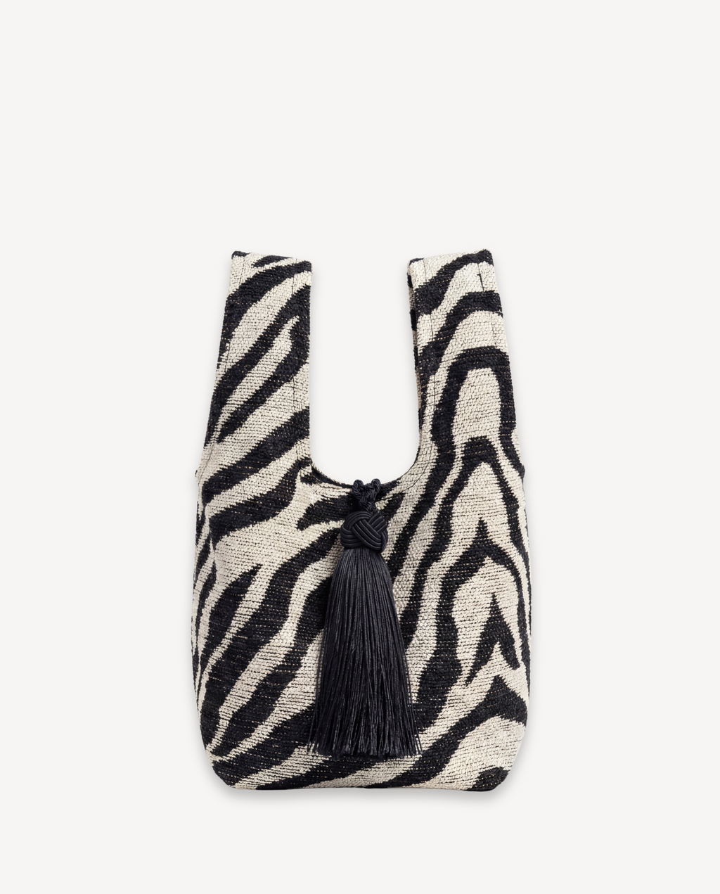 Le Sac Mini Nodo Tassel - Zebra