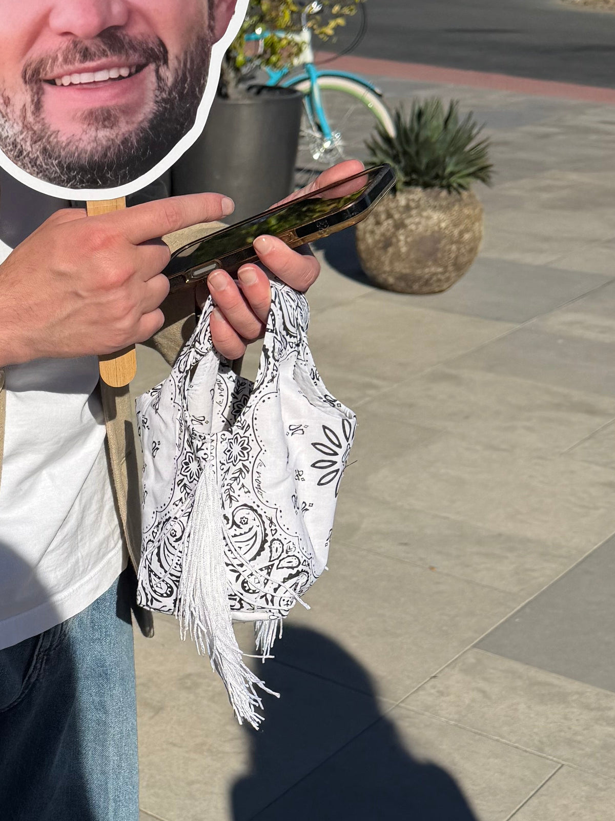 Le Sac Mini - White Bandana