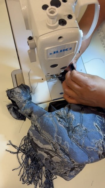 ITALY EXCLUSIVE - Blue Toned Floral Gunmetal