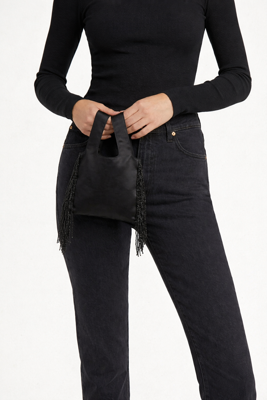 Le Sac Mini - Black Satin