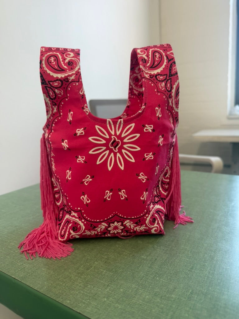 Le Sac Mini - Hot Pink Fuschia Bandana