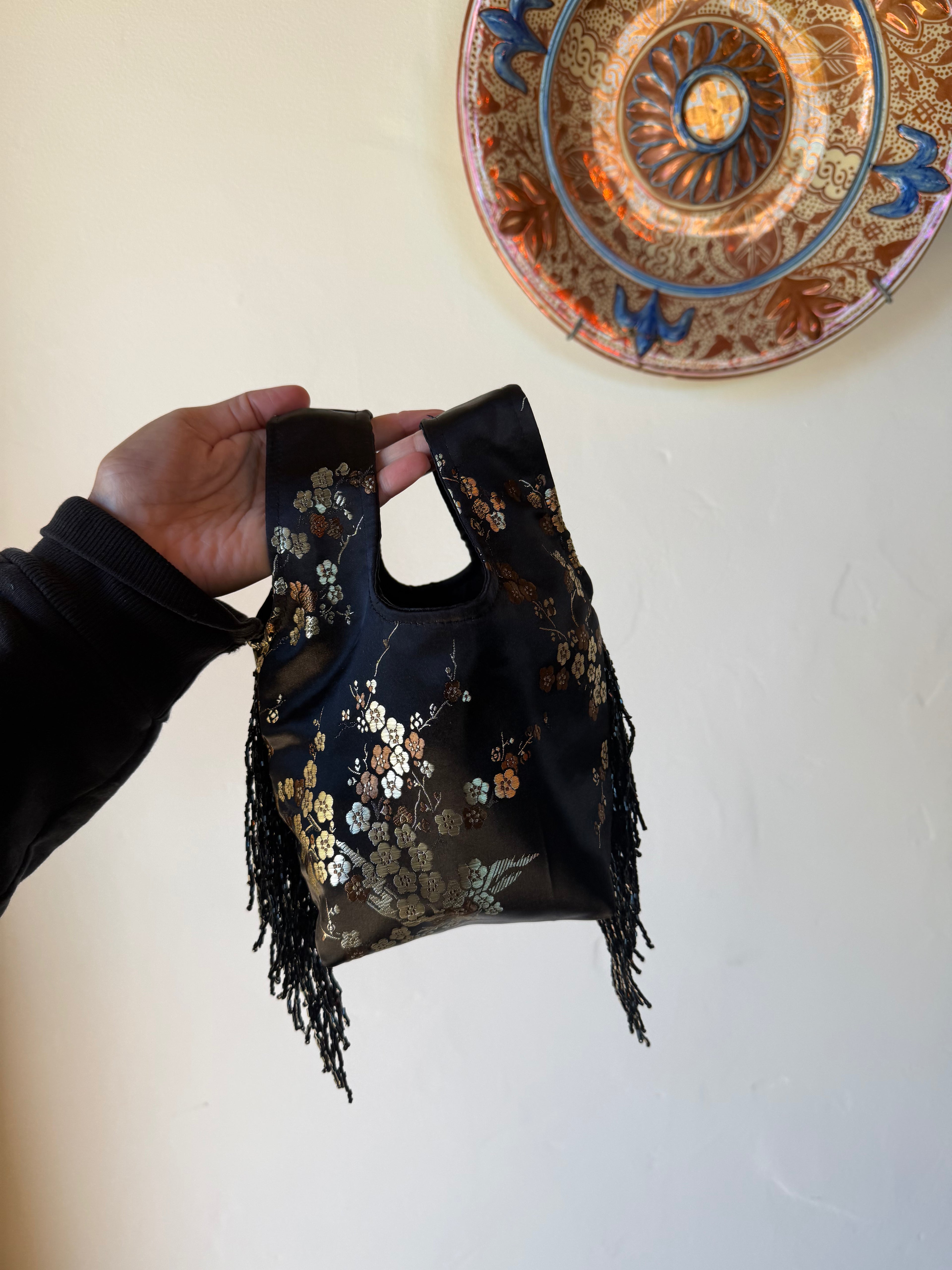 JAPAN EXCLUSIVE - Black Floral Blossom Le Sac Mini
