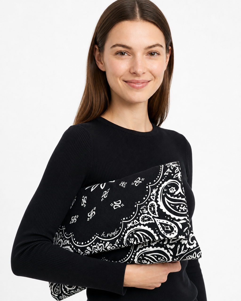 Le Pouch Maxi - Black Bandana