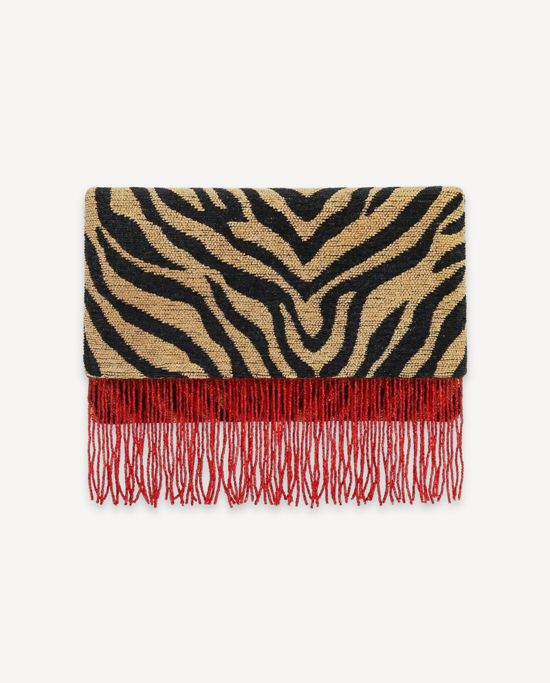 LATE APRIL - Le Clutch Foldover - Classic Tigre