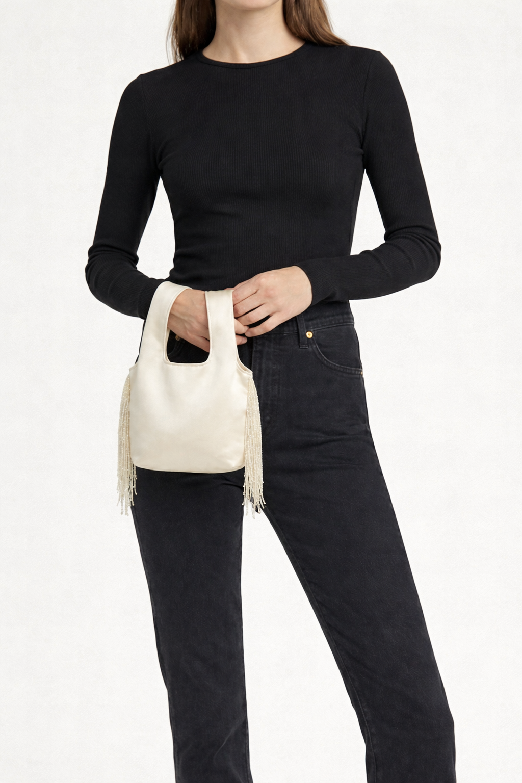 Le Sac Mini - Ivory Satin