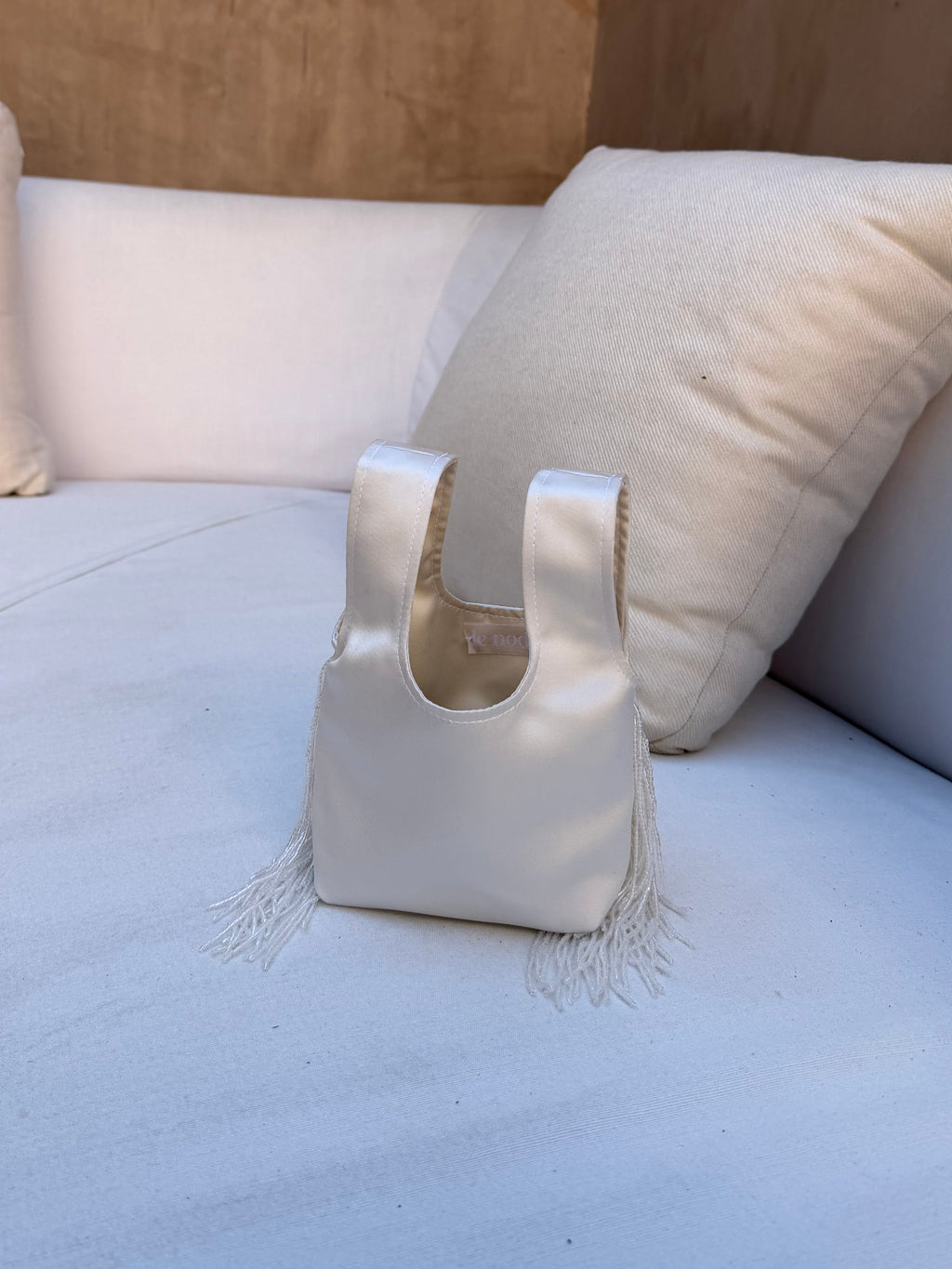 Le Sac Micro - Ivory Satin