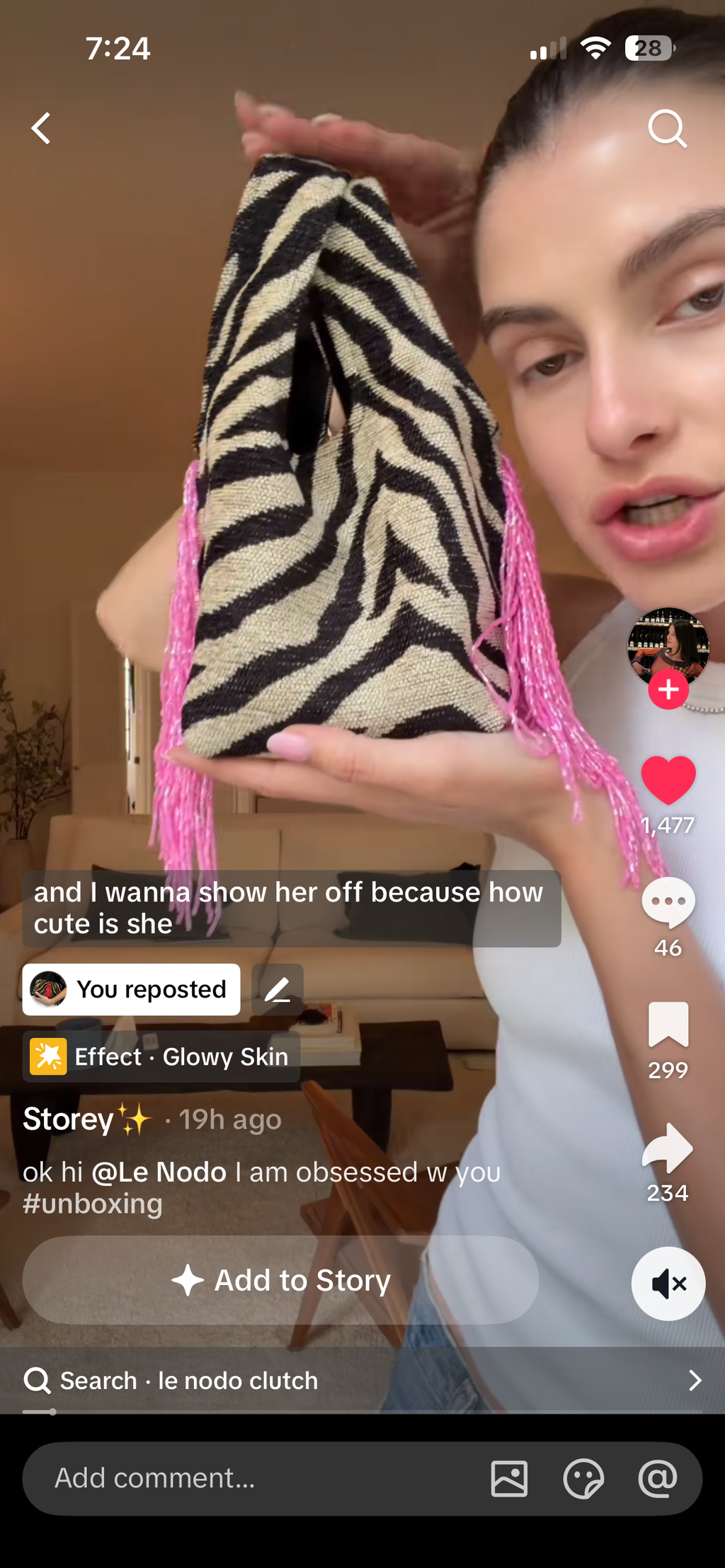 Le Sac Mini - Zebra