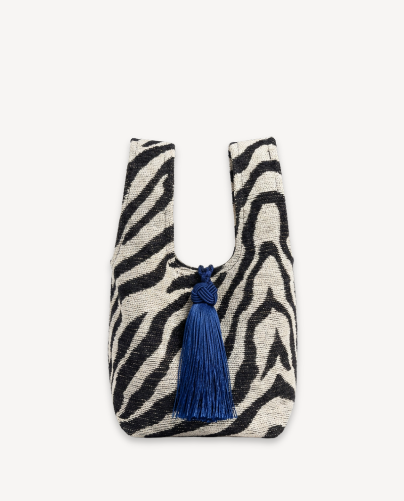 Le Sac Mini Nodo Tassel - Zebra