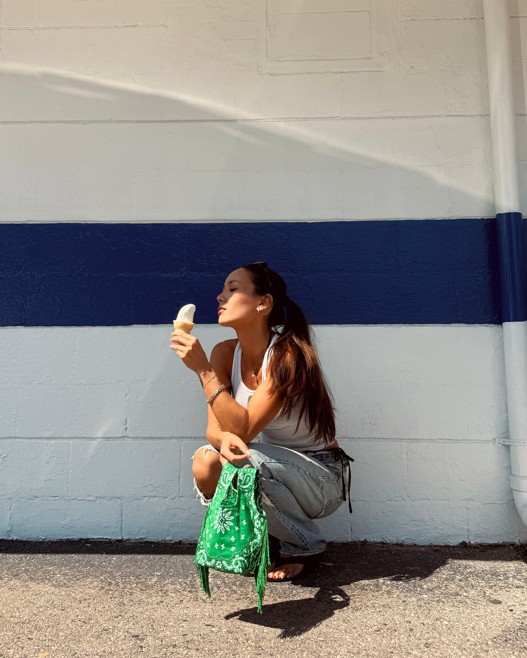Le Sac Mini - Kelly Green Bandana