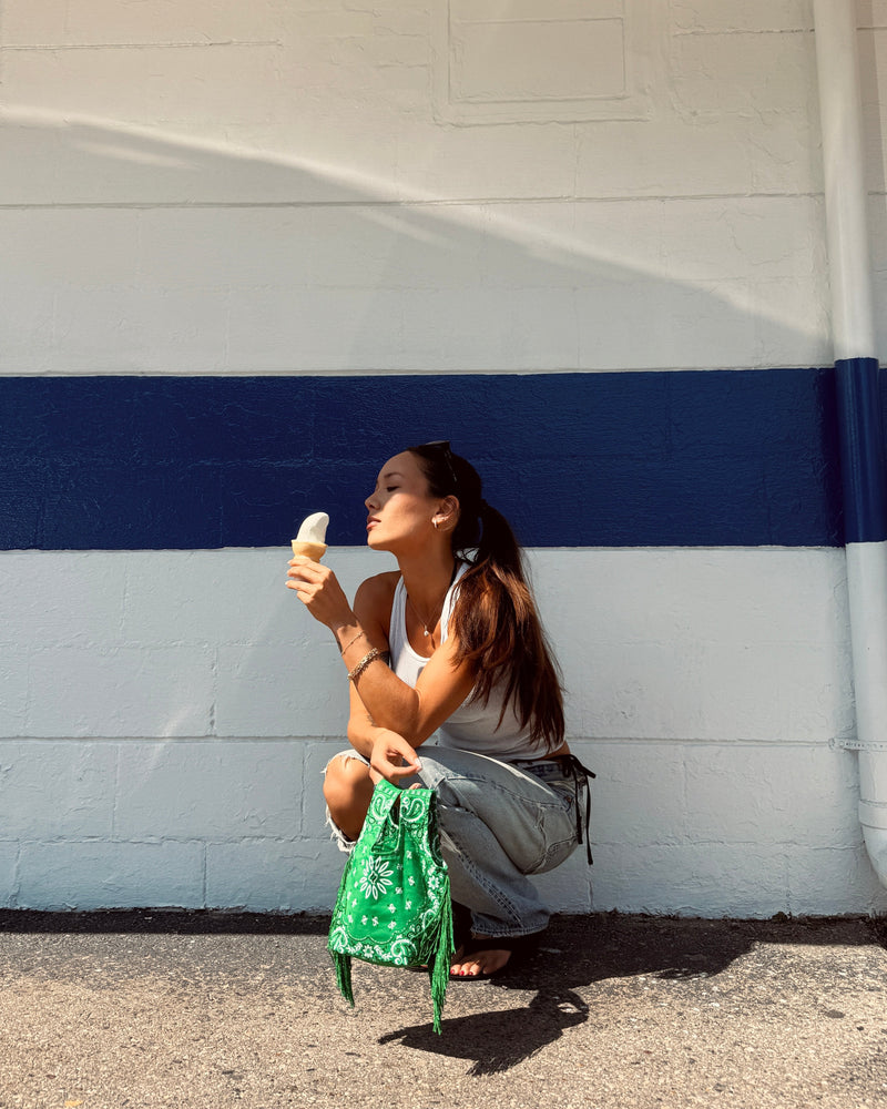 Le Sac Mini - Kelly Green Bandana
