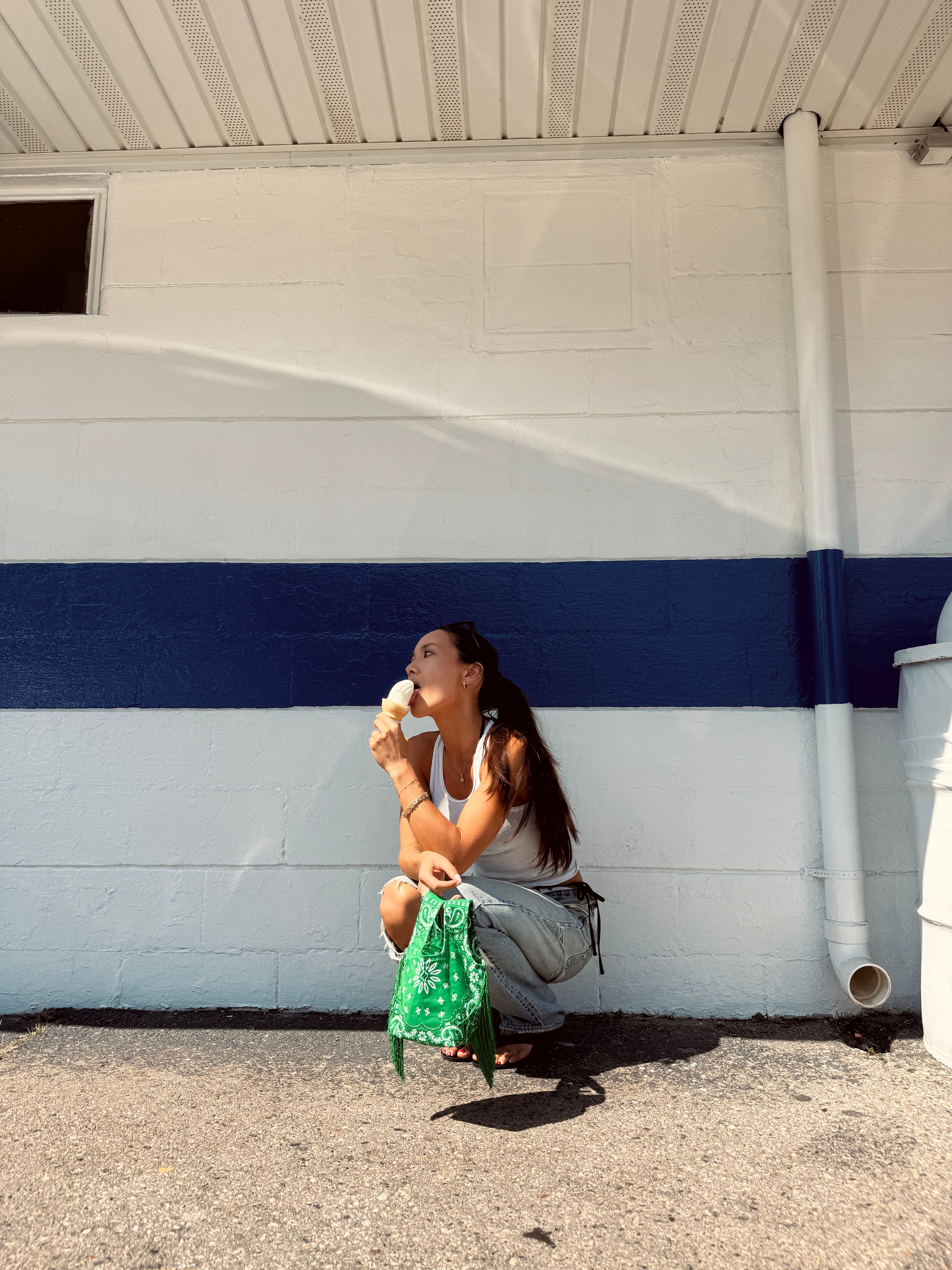 Le Sac Mini - Kelly Green Bandana