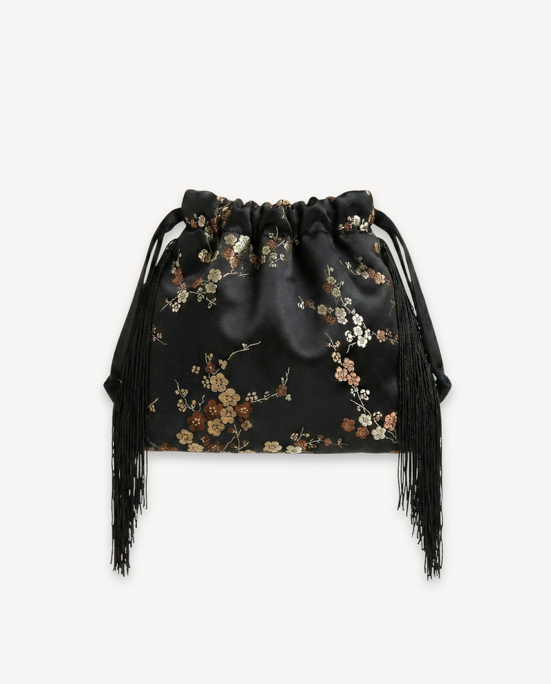 JAPAN EXCLUSIVE Le Pouch Mini - Black Floral Blossom