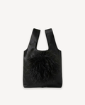 Le Sac Mini Plume - Black Satin