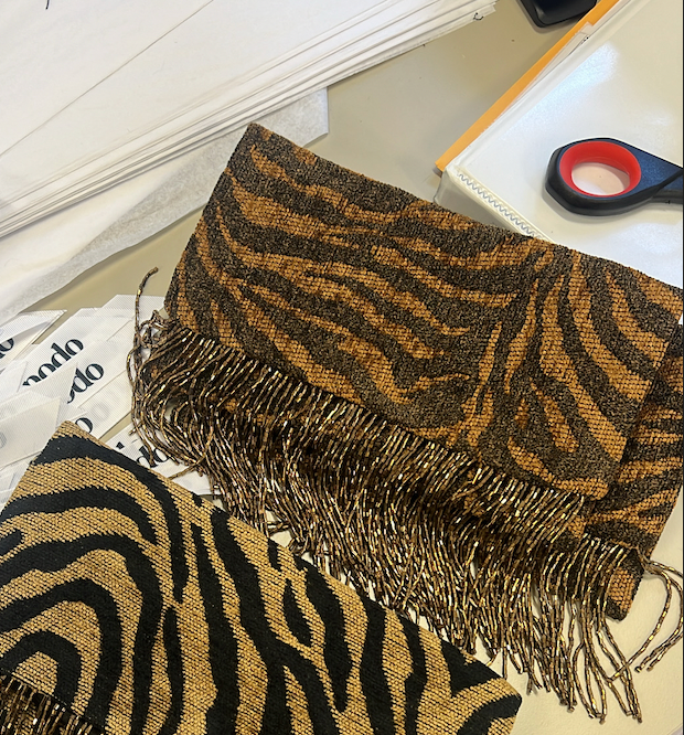 Le Clutch Foldover Small - Bronze Tigre