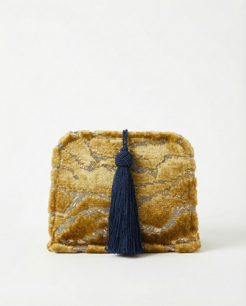 Le Clutch - Gilded Velour Stripes