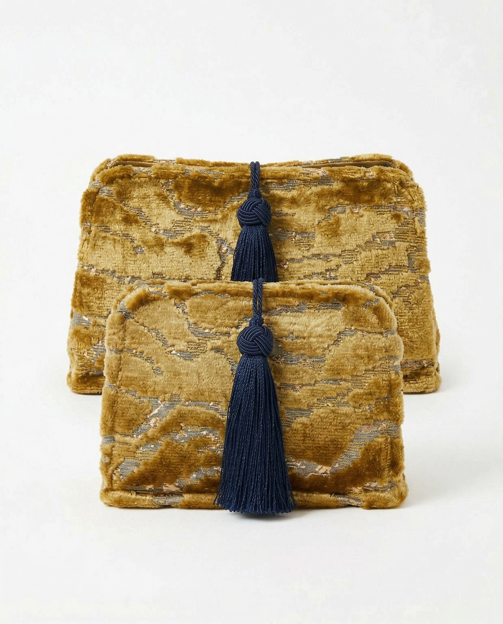 Le Clutch - Gilded Velour Stripes