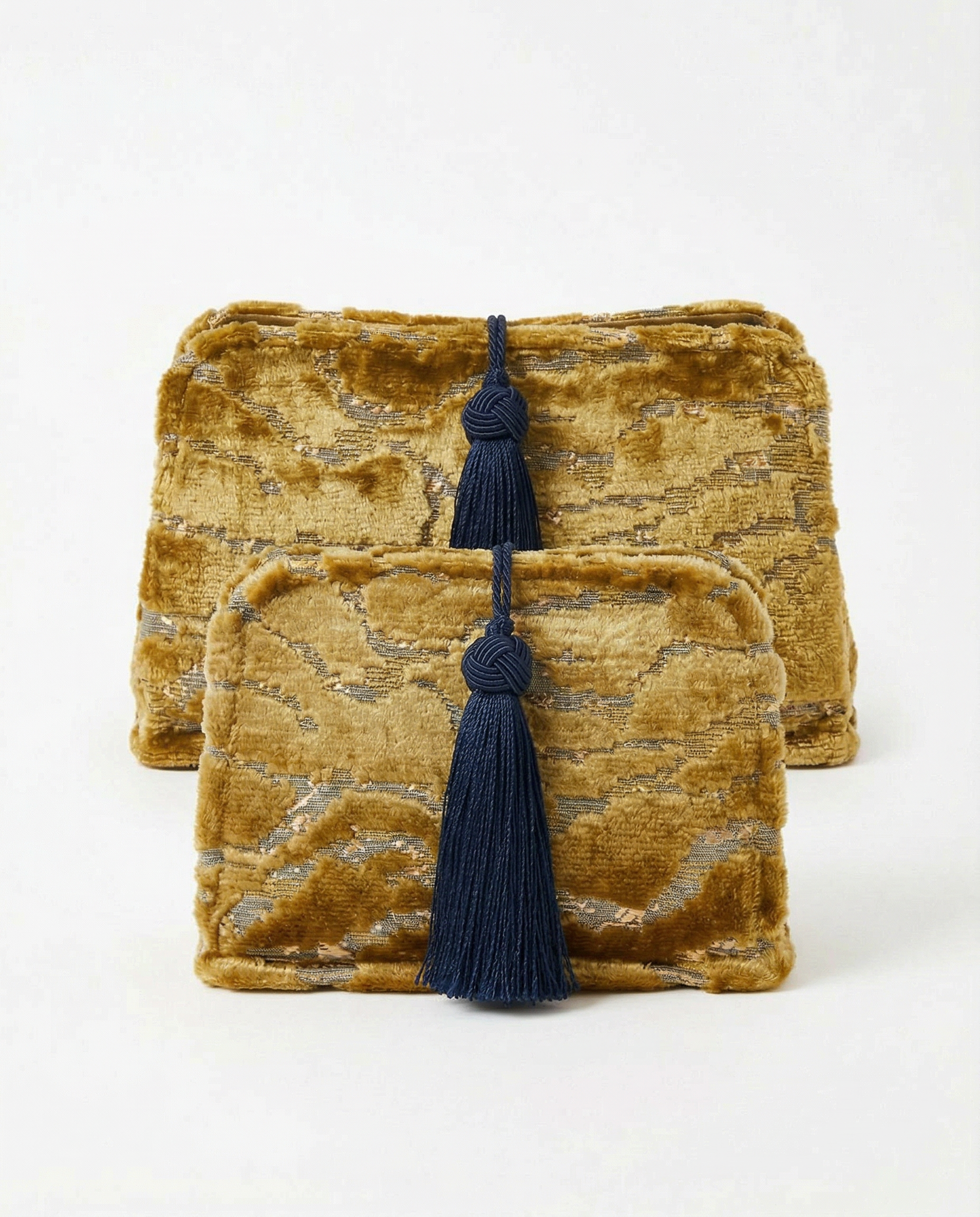 Le Clutch - Gilded Velour Stripes