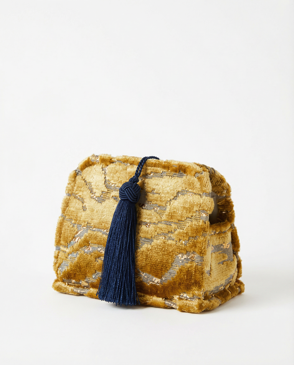 Le Clutch - Gilded Velour Stripes