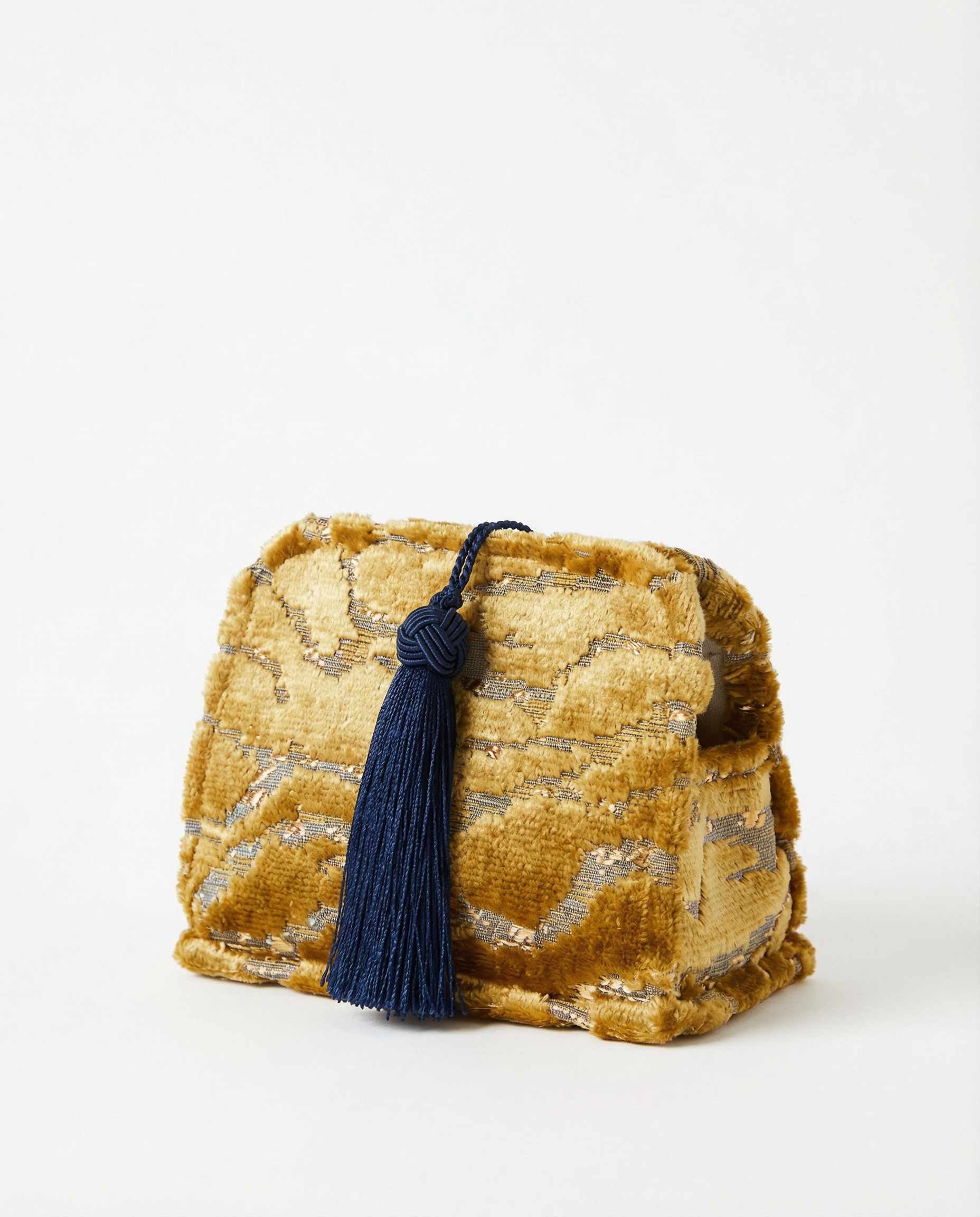 Le Clutch - Gilded Velour Stripes
